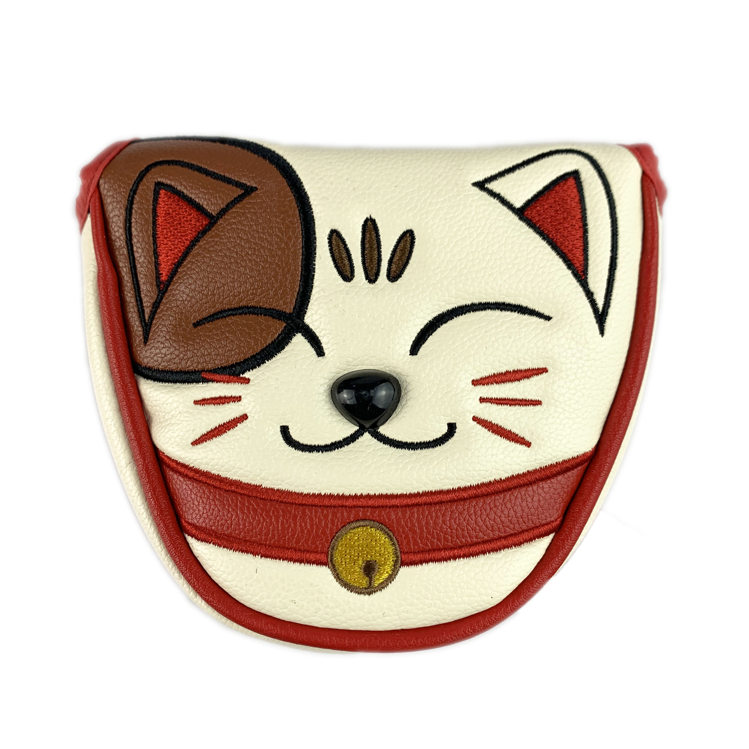 Golf Club Headcovers Putter Club Mallet Pcm Lucky Cat Nrc Printed Pu Leather Lovely Character Animal Animale Sneaker Equipment 