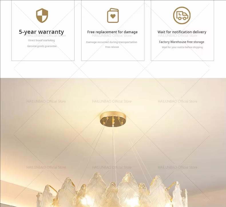 French light luxury warm crystal lamp European large living room main chandelier designer bedroom dining room chandelier